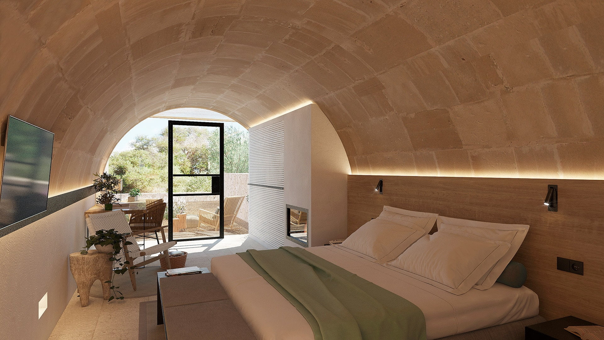Hotel en Mallorca, Habitación en bóveda